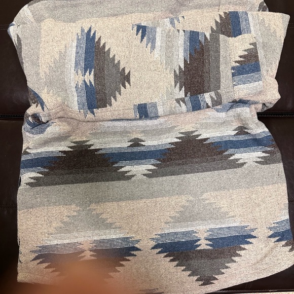 Jachs Men’s Tan Aztec Sherpa Lined Wool Blend Jacket Shacket - Picture 8 of 16